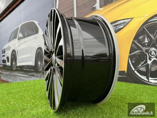 Ratlankis R19x8.5  5X120  ET  45  65.1  B1515  (F1515)  Black Polished (MB)  For VW  (Z1+Z3)  (HYBRID FORGED (max 1000kg))