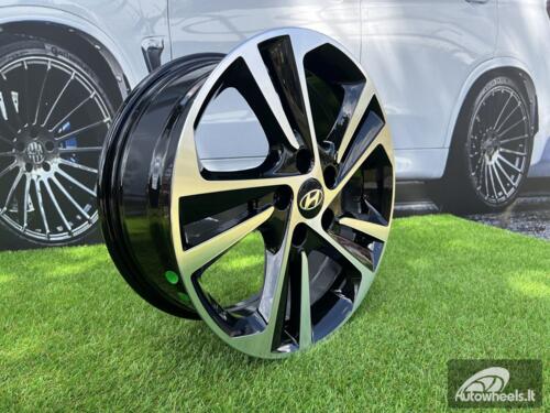 Ratlankis R18x7  5X114.3  ET  48  67.1  B5210  (IN5258)  Black Polished (MB)  For HYUND  (Z6)  (HYBRID FORGED)