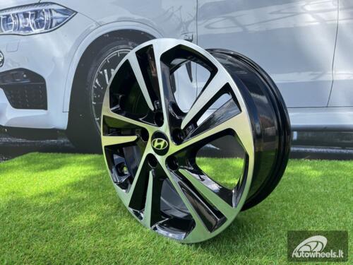 Ratlankis R18x7  5X114.3  ET  48  67.1  B5210  (IN5258)  Black Polished (MB)  For HYUND  (Z6)  (HYBRID FORGED)
