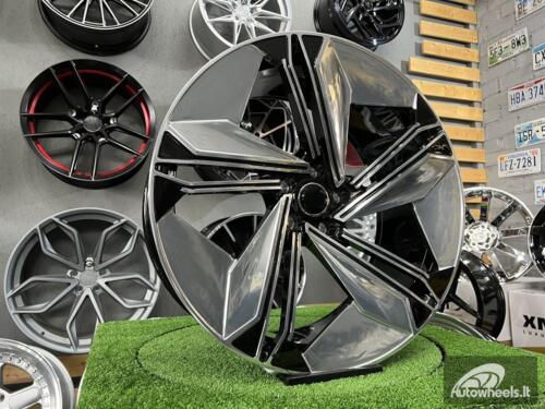 Ratlankis R19x8.5  5X112  ET  35  66.56  FBX334  Silver Shining+Black (SSBL)  For AUD  (Z5)  (HYBRID FORGED)