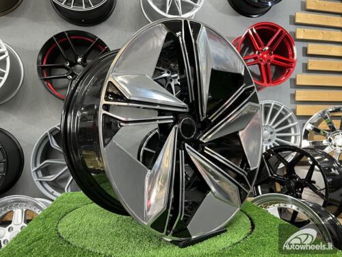 Ratlankis R19x8.5  5X112  ET  35  66.56  FBX334  Silver Shining+Black (SSBL)  For AUD  (Z5)  (HYBRID FORGED)