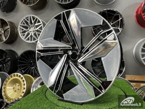 Ratlankis R19x8.5  5X112  ET  35  66.56  FBX334  Silver Shining+Black (SSBL)  For AUD  (Z5)  (HYBRID FORGED)