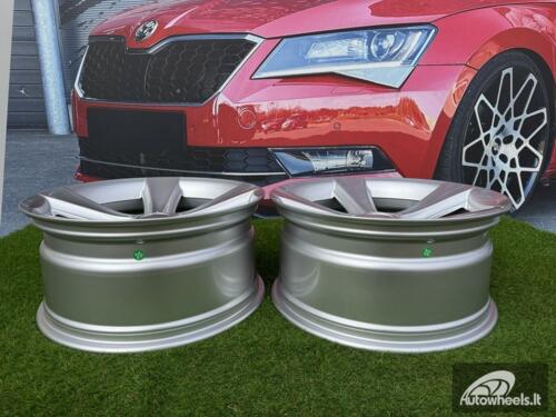 Ratlankis R19x9  5X120  ET  24  74.1  BK086  Silver Shining (SS)  For BMW  (K4+Z4)  (HYBRID FORGED Rear+Front)