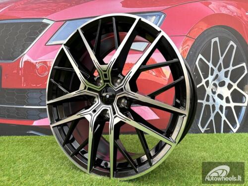 Ratlankis R18x8  5X112  ET  50  66.6  H5080  (8392)  Black Polished (MB)  For BMW  (Z6)