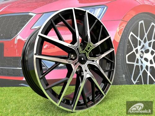 Ratlankis R18x8  5X112  ET  50  66.6  H5080  (8392)  Black Polished (MB)  For BMW  (Z6)