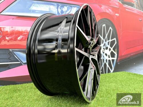 Ratlankis R18x8  5X112  ET  50  66.6  H5080  (8392)  Black Polished (MB)  For BMW  (Z6)