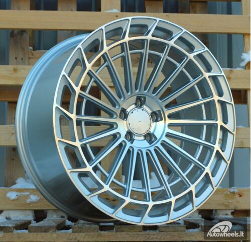 Ratlankis R22x10.5  5X112  ET  43  66.6  FBX162  (FB780)  Machined Silver (MS)  For MER  (Z6)  (Rear+Front)