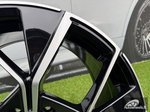 Ratlankis R20x8.5  5X112  ET  38  57.1  Y1196  (FA010)  Black Polished (MB)  For VW  (Z6)  (New Tiguan)