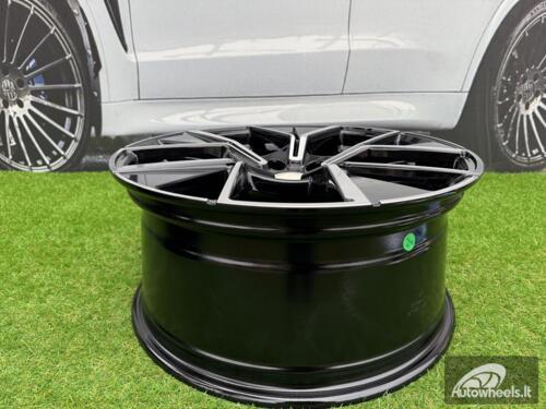 Ratlankis R20x8.5  5X112  ET  38  57.1  Y1196  (FA010)  Black Polished (MB)  For VW  (Z6)  (New Tiguan)