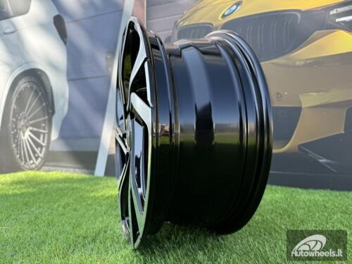 Ratlankis R15x6  5X112  ET  45  66.6  B5762  Black Polished (MB)  For RACIN  (R)