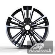 Ratlankis R17x7  5X100  ET  47  57.1  Y1257  Black Polished (MB)  For SEAT  (Z7)