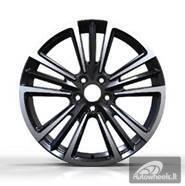Ratlankis R17x7  5X100  ET  47  57.1  Y1257  Black Polished (MB)  For SEAT  (Z7)