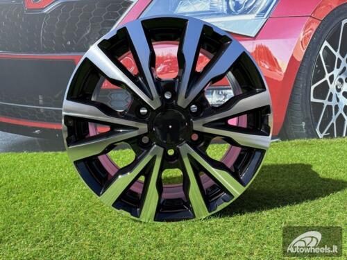 Ratlankis R16x6.5  6X125  ET  55  74.1  B3025  Black Polished (MB)  For IVECO  (Z7)  (HYBRID FORGED(max 1400kg))