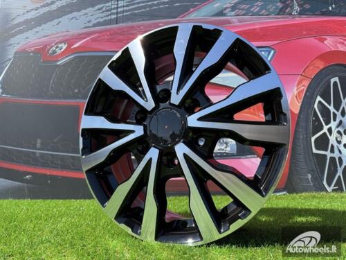 Ratlankis R16x6.5  6X125  ET  55  74.1  B3025  Black Polished (MB)  For IVECO  (Z7)  (HYBRID FORGED(max 1400kg))