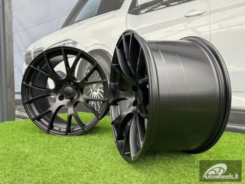 Ratlankis R20x9.5  5X115  ET  18  71.5  B5054  Black Half Matt (BLHM)  For RACIN  (K4)  (DODGE (Rear+Front) (C-030))