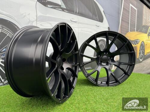 Ratlankis R20x9.5  5X115  ET  18  71.5  B5054  Black Half Matt (BLHM)  For RACIN  (K4)  (DODGE (Rear+Front) (C-030))
