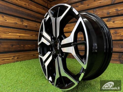 Ratlankis R16x6.5  5X114.3  ET  40  67.1  B5846  Black Polished (MB)  For KIA  (Z7)
