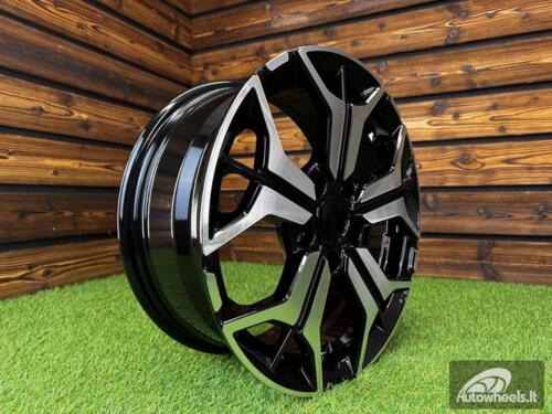 Ratlankis R16x6.5  5X114.3  ET  40  67.1  B5846  Black Polished (MB)  For KIA  (Z7)