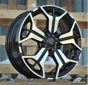 Ratlankis R16x6.5  5X114.3  ET  40  67.1  B5846  Black Polished (MB)  For KIA  (Z7)