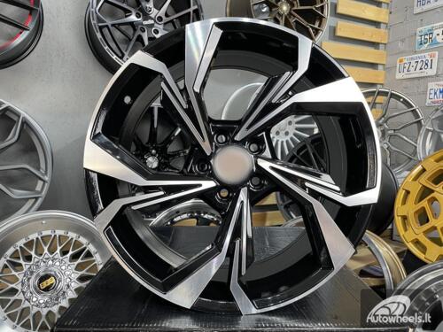 Ratlankis R18x8  5X112  ET  40  66.5  B5893  Black Polished (MB)  For AUD  (Z7)