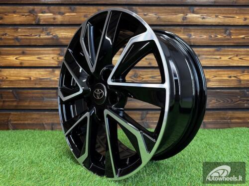 Ratlankis R16x6.5  5X114.3  ET  45  60.1  FE177  (BK5463)  Black Polished (MB)  For TOYOT  (R)