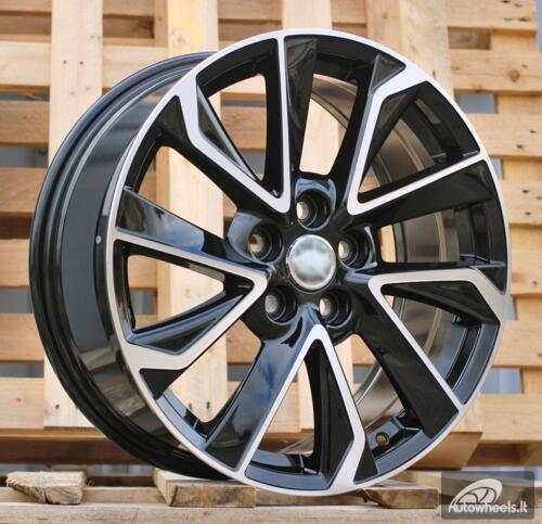 Ratlankis R16x6.5  5X114.3  ET  45  60.1  FE177  (BK5463)  Black Polished (MB)  For TOYOT  (Z7)