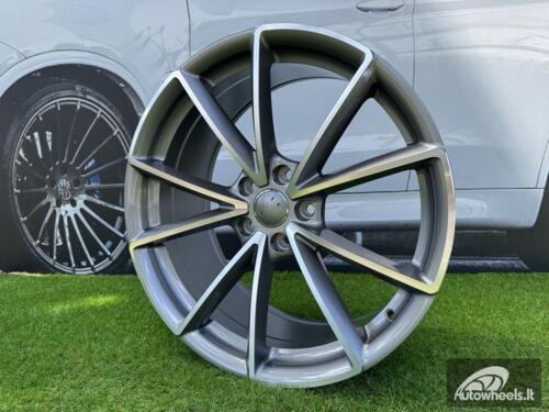Ratlankis R18x8  5X112  ET  42  66.5  BK703  Grey Polished (MG)  For AUD  (Z7)