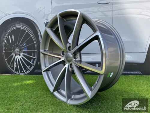 Ratlankis R18x8  5X112  ET  42  66.5  BK703  Grey Polished (MG)  For AUD  (Z7)