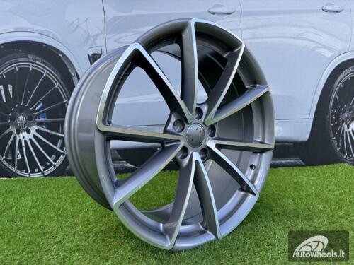 Ratlankis R18x8  5X112  ET  42  66.5  BK703  Grey Polished (MG)  For AUD  (Z7)