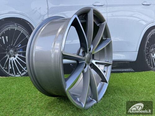 Ratlankis R18x8  5X112  ET  42  66.5  BK703  Grey Polished (MG)  For AUD  (Z7)