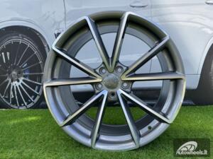 Ratlankis R18x8  5X112  ET  42  66.5  BK703  Grey Polished (MG)  For AUD  (Z7)