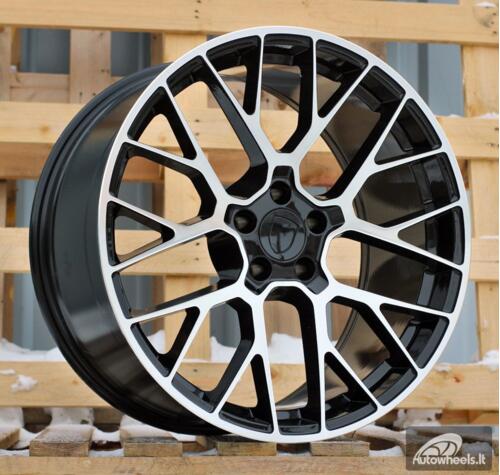 Ratlankis R20x10  5X112  ET  19  66.5  BK998  Black Polished (MB)  For PORCH  (Z7)  (Rear+Front)