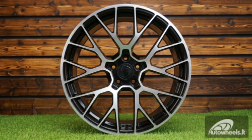 Ratlankis R20x9  5X112  ET  26  66.5  BK998  Black Polished (MB)  For PORCH  (Z7)  (Rear+Front)