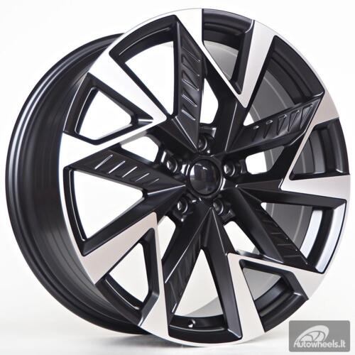 Ratlankis Inid 8X18 5X112 ET40 57,1 Matt Black + Machine Face