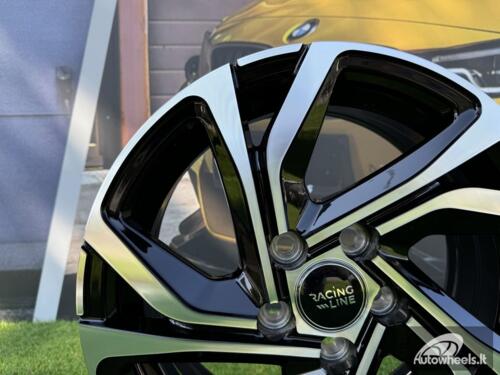 Ratlankis R16x6.5  5X100  ET  45  57.1  B5762  Black Polished (MB)  For RACIN  (Z7)