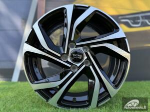 Ratlankis R16x6.5  5X108  ET  45  67.1  B5762  Black Polished (MB)  For RACIN  (Z7)