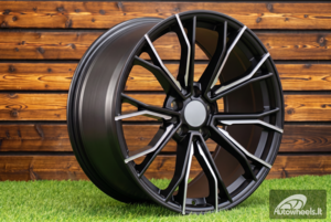 Ratlankis R19x8.5  5X112  ET  25  66.56  A5385  (XFE290)  Black Half Matt (BLHM)  For BMW  (P2)  (Rear+Front)