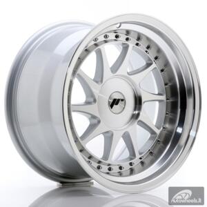 JR Wheels JR26 17x10 ET0-25 BLANK Silver Machined Face