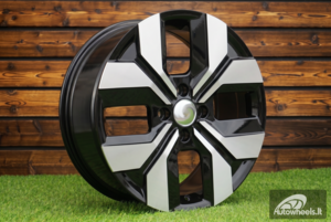 Ratlankis R15x6.5  4X100  ET  40  60.1  Y1392  Black Polished (MB)  For DACIA  (Z7)  (NEW Model)