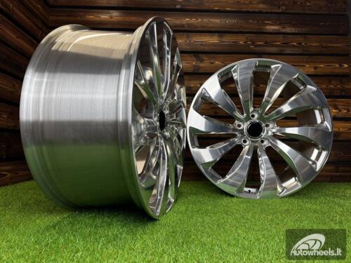 Ratlankis Forged Bentley Flying Spur style 22X11J 5X130 ET50 71.6 Polished