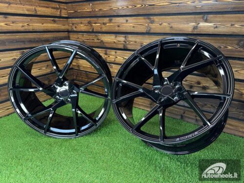 Ratlankis Forged Lamborghini Urus Mansory Style R24X10J 5X130 ET20 71.6 Gloss Black