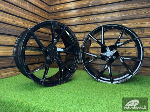 Ratlankis Forged Lamborghini Urus Mansory Style R24X10J 5X130 ET20 71.6 Gloss Black