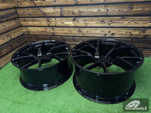 Ratlankis Forged Lamborghini Urus Mansory Style R24X10J 5X130 ET20 71.6 Gloss Black