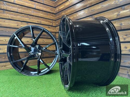 Ratlankis Forged Lamborghini Urus Mansory Style R24X12J 5X130 ET30 71.6 Gloss Black