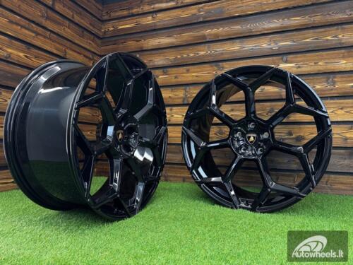 Ratlankis Forged Lamborghini Urus Y Spoke Style R23X10J 5X130 ET20 71.6 Gloss Black