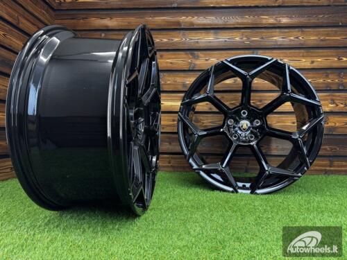 Ratlankis Forged Lamborghini Urus Y Spoke Style R23X10J 5X130 ET20 71.6 Gloss Black