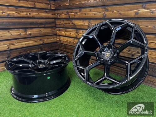 Ratlankis Forged Lamborghini Urus Y Spoke Style R23X11.5J 5X130 ET14 71.6 Gloss Black