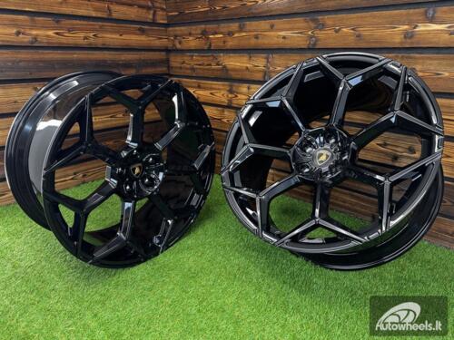 Ratlankis Forged Lamborghini Urus Y Spoke Style R23X11.5J 5X130 ET14 71.6 Gloss Black