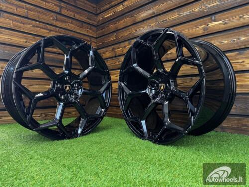 Ratlankis Forged Lamborghini Urus Y Spoke Style R23X11.5J 5X130 ET14 71.6 Gloss Black