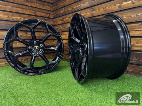 Ratlankis Forged Lamborghini Urus Y Spoke Style R23X11.5J 5X130 ET14 71.6 Gloss Black